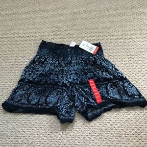 Blue Pattern Shorts